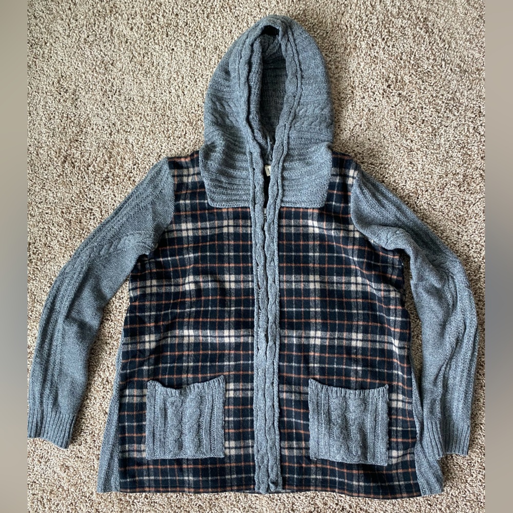 Anthropologie Checkered Sweater